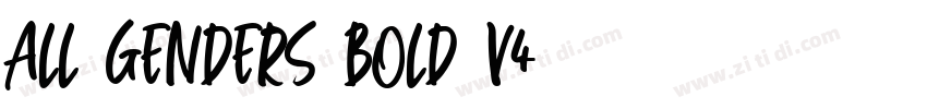 All Genders Bold v4字体转换